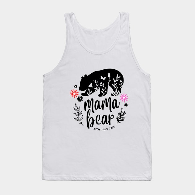 Mama Bear Mother's Day Tank Top by Sashmika Prabhashwara